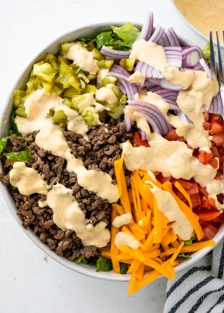 Big Mac Salad (Low Carb, Keto) | Gimme Delicious