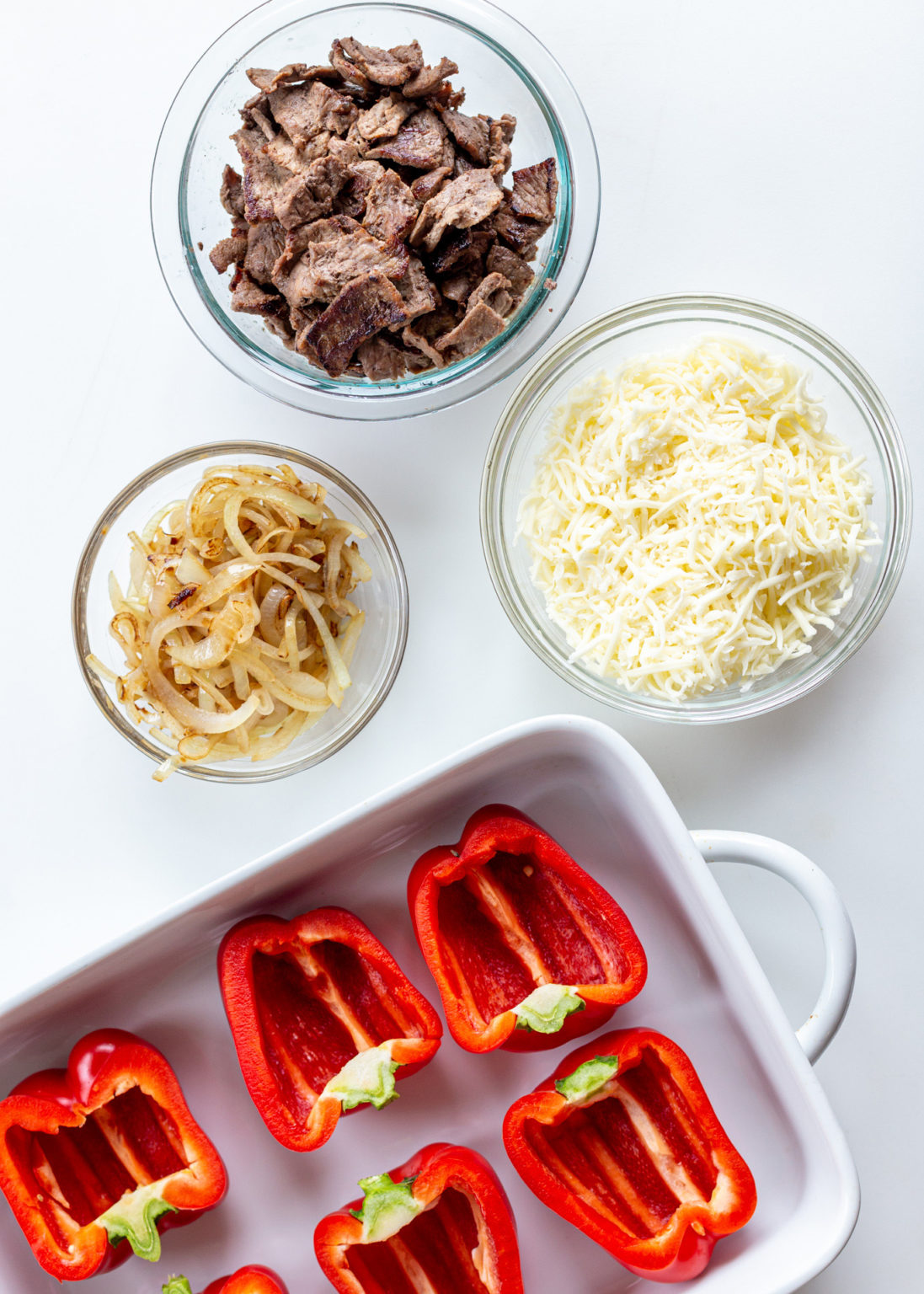 Cheesesteak Stuffed Peppers | Gimme Delicious