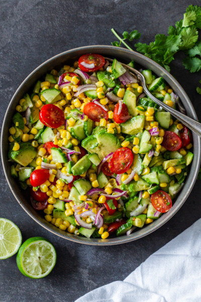 Corn Tomato Avocado Salad | Gimme Delicious