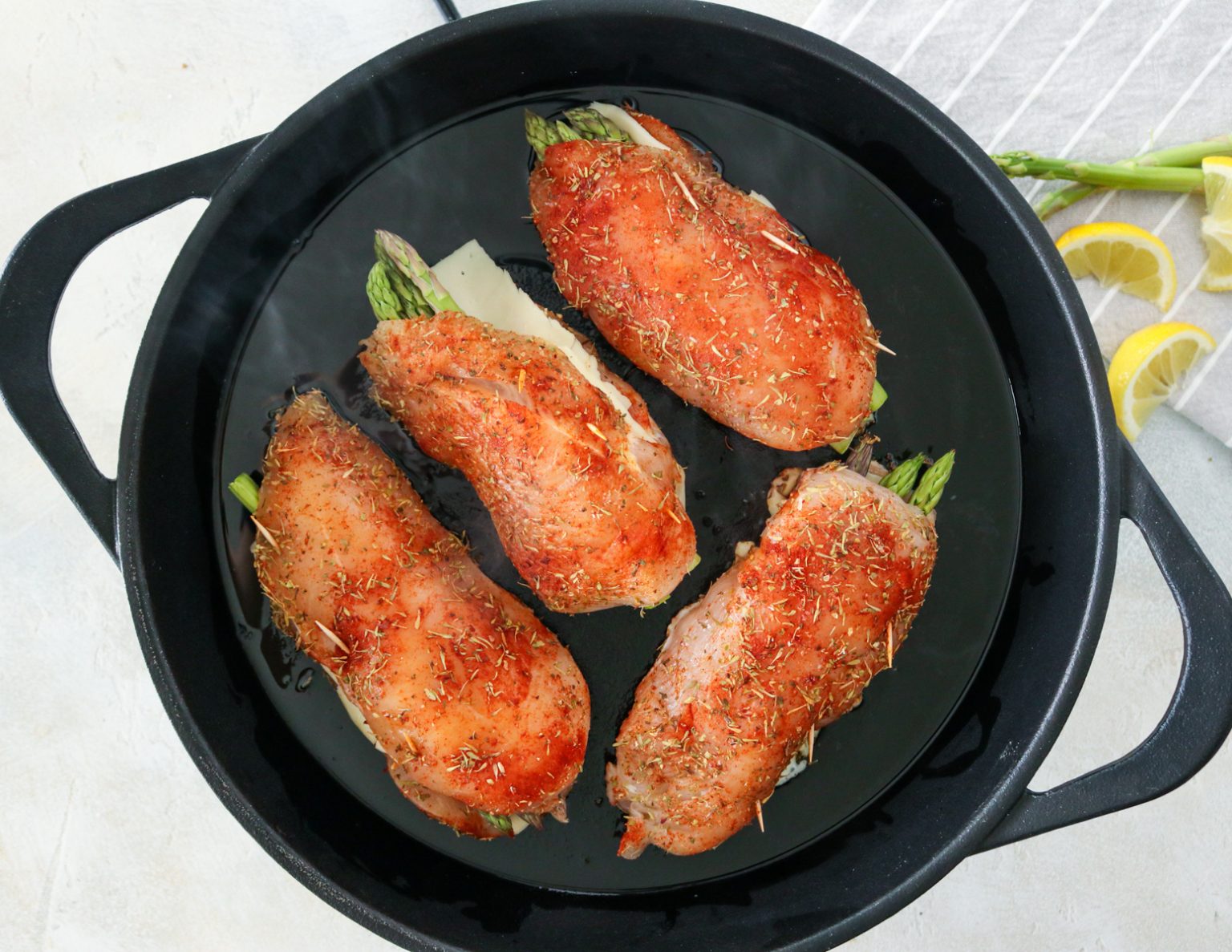 Asparagus Stuffed Chicken | Gimme Delicious