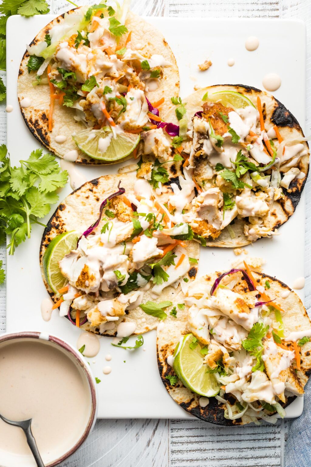 Quick and Healthy Fish Tacos | Gimme Delicious
