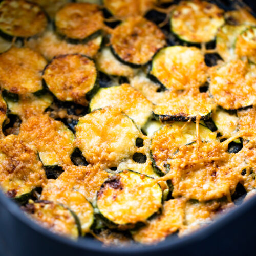 Air Fryer Zucchini Parmesan Crisps Gimme Delicious