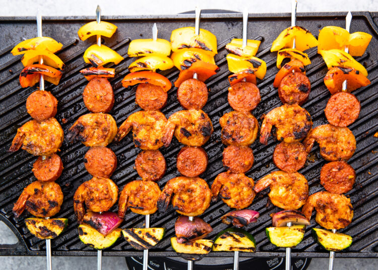 Grilled Cajun Shrimp Kabobs Gimme Delicious