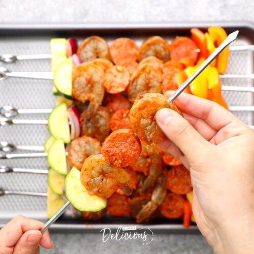 Grilled Cajun Shrimp Kabobs Gimme Delicious