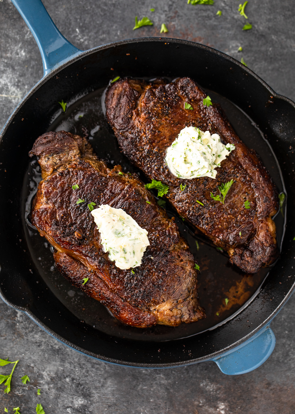 Pan-Seared Steak with Garlic Butter