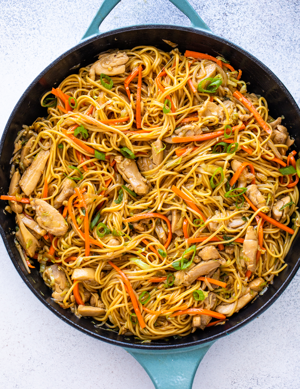 Asian Chicken with Noodles and Vegetables