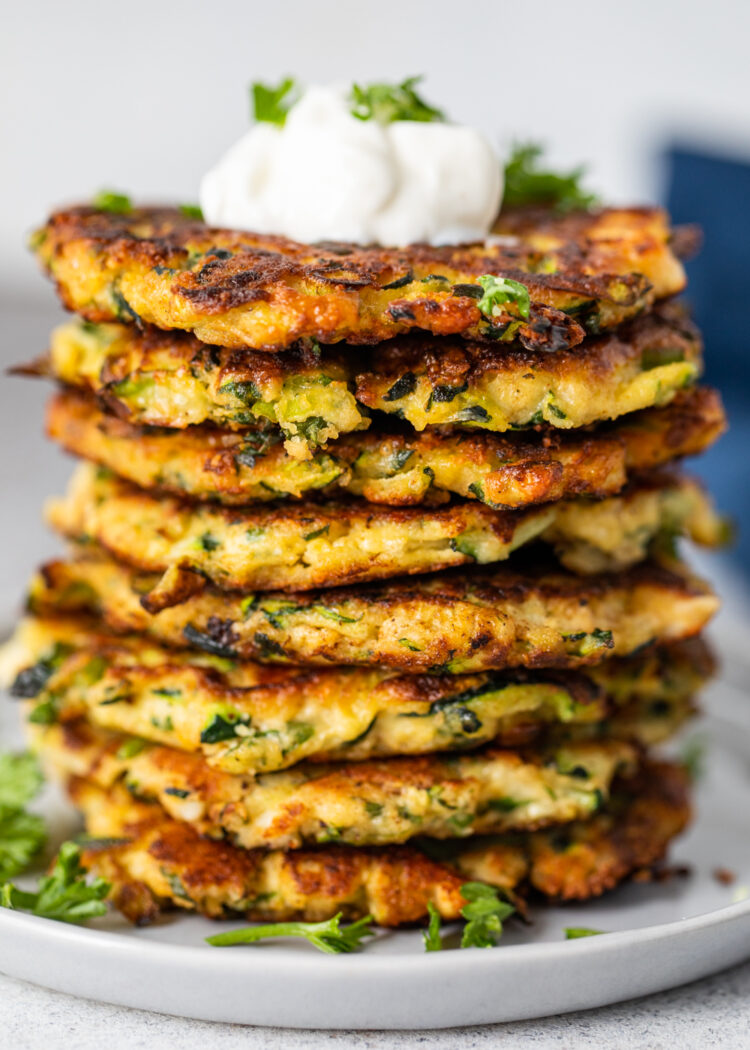 Low Carb Zucchini Fritters | Gimme Delicious