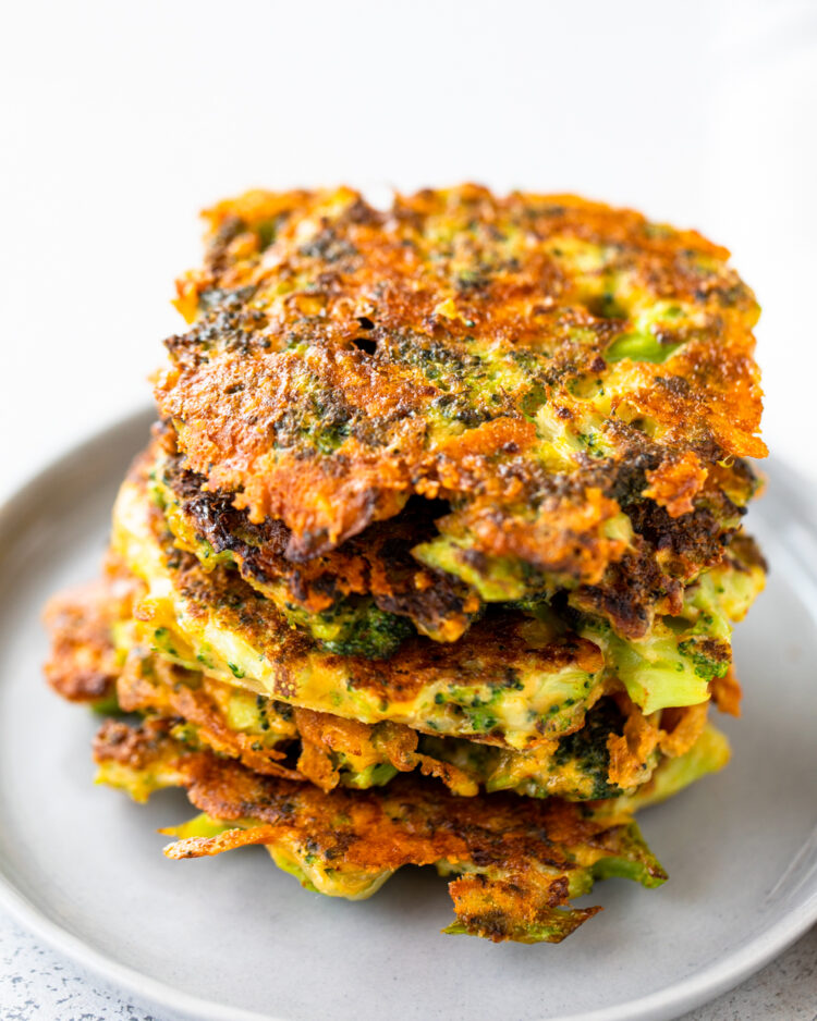 Cheesy Broccoli Fritters | Gimme Delicious