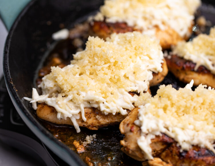 Crispy Mozzarella Parmesan Crusted Chicken Gimme Delicious