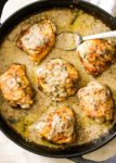 Chicken Baked in Garlic Parmesan Cream Sauce | Gimme Delicious