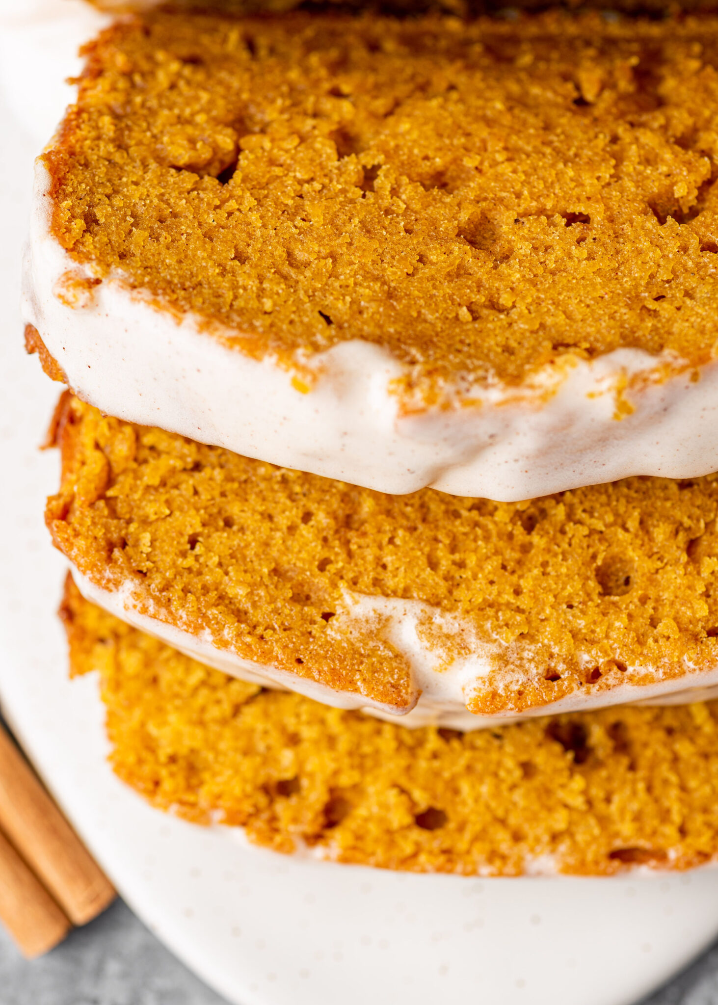 Pumpkin Bread with Cream Cheese Icing Gimme Delicious