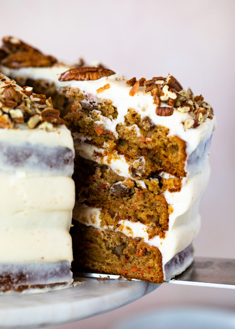 Carrot Cake with Cream Cheese Frosting | Gimme Delicious