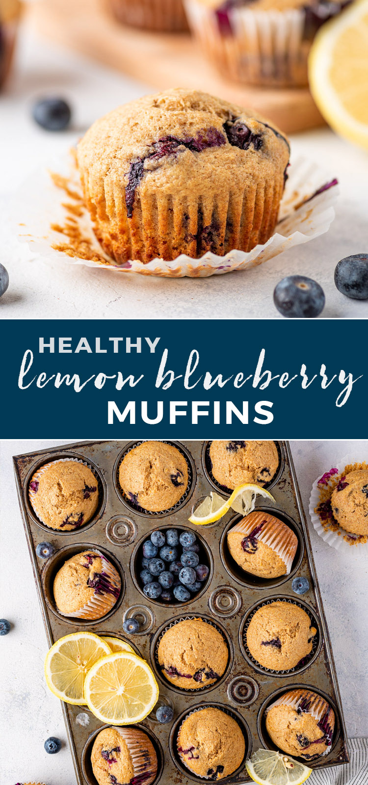 Healthy Lemon Blueberry Muffins | Gimme Delicious