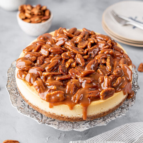 Pecan Pie Cheesecake | Gimme Delicious