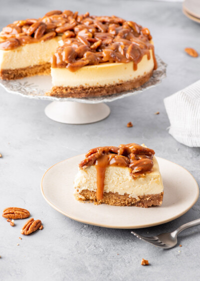 Pecan Pie Cheesecake | Gimme Delicious