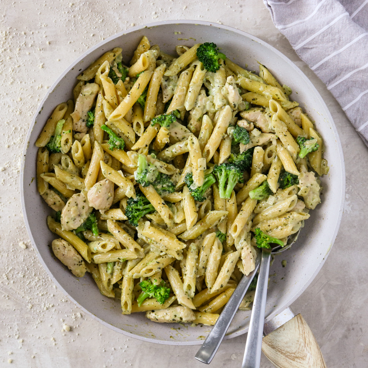 Pesto Chicken and Broccoli Pasta | Gimme Delicious