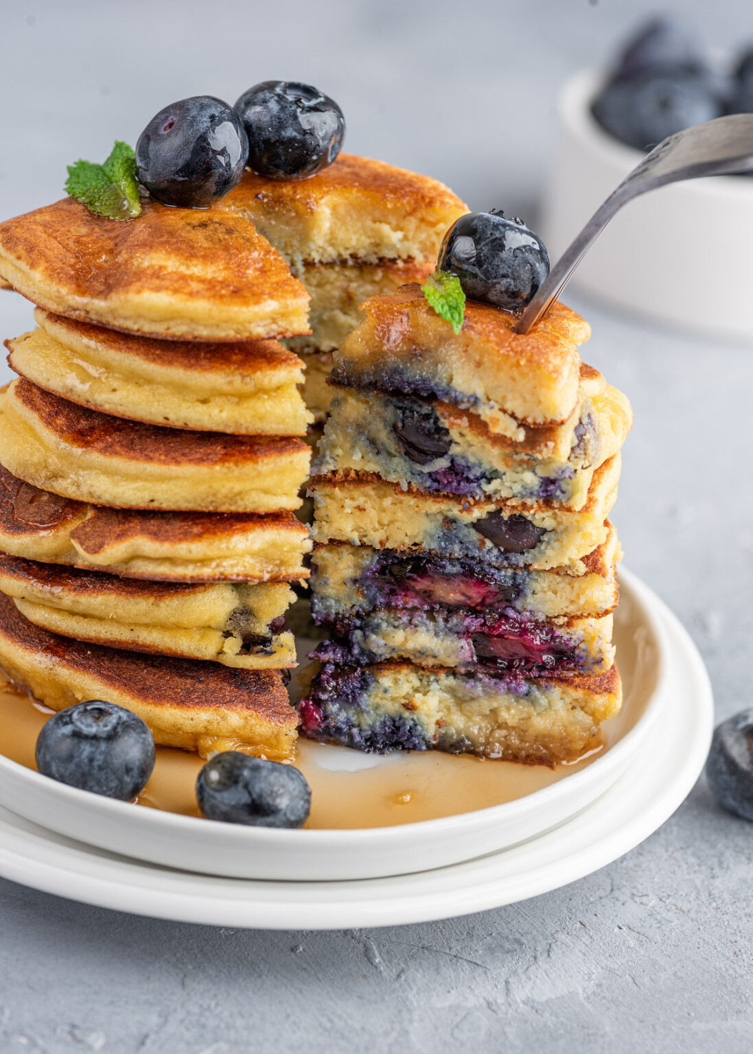 Keto Blueberry Pancakes | Gimme Delicious