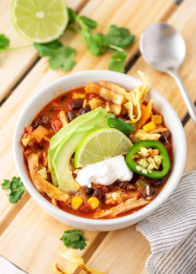 Easy Chicken Tortilla Soup | Gimme Delicious