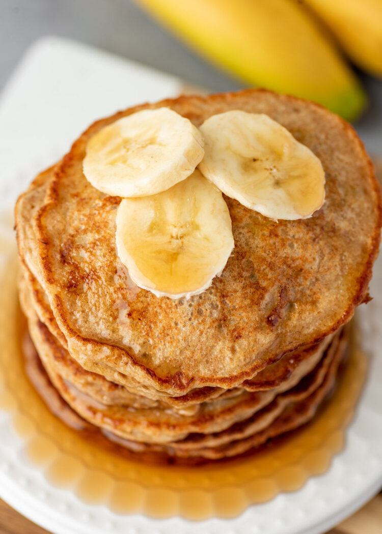 Healthy Whole Wheat Banana Pancakes Gimme Delicious