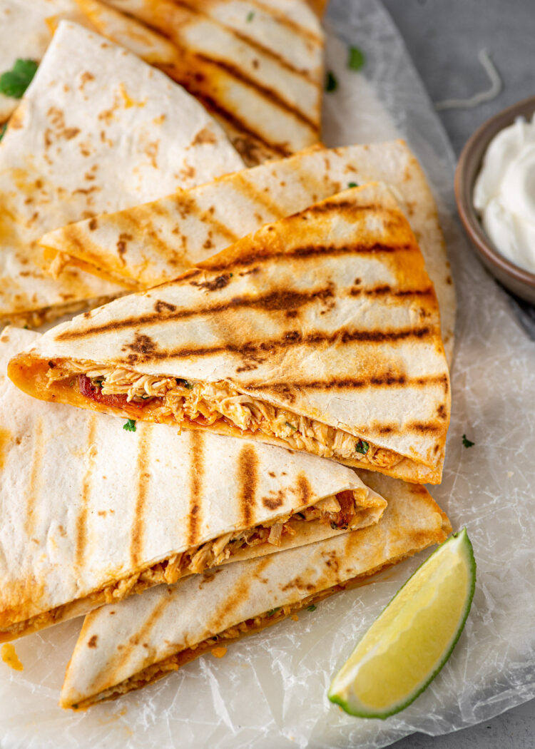 Buffalo Chicken Quesadillas | Gimme Delicious