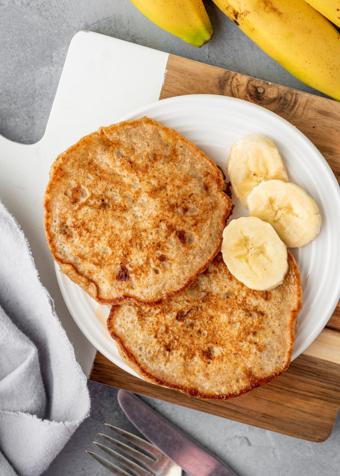 Healthy Whole Wheat Banana Pancakes | Gimme Delicious