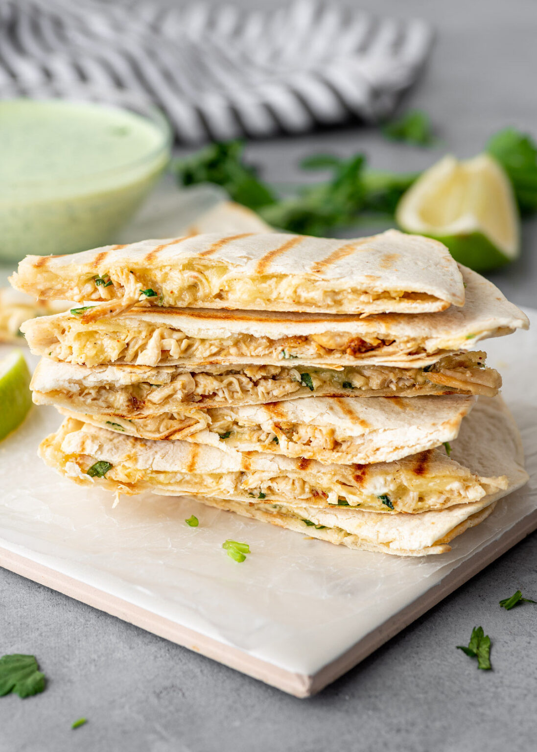 Leftover Chicken Quesadillas Gimme Delicious