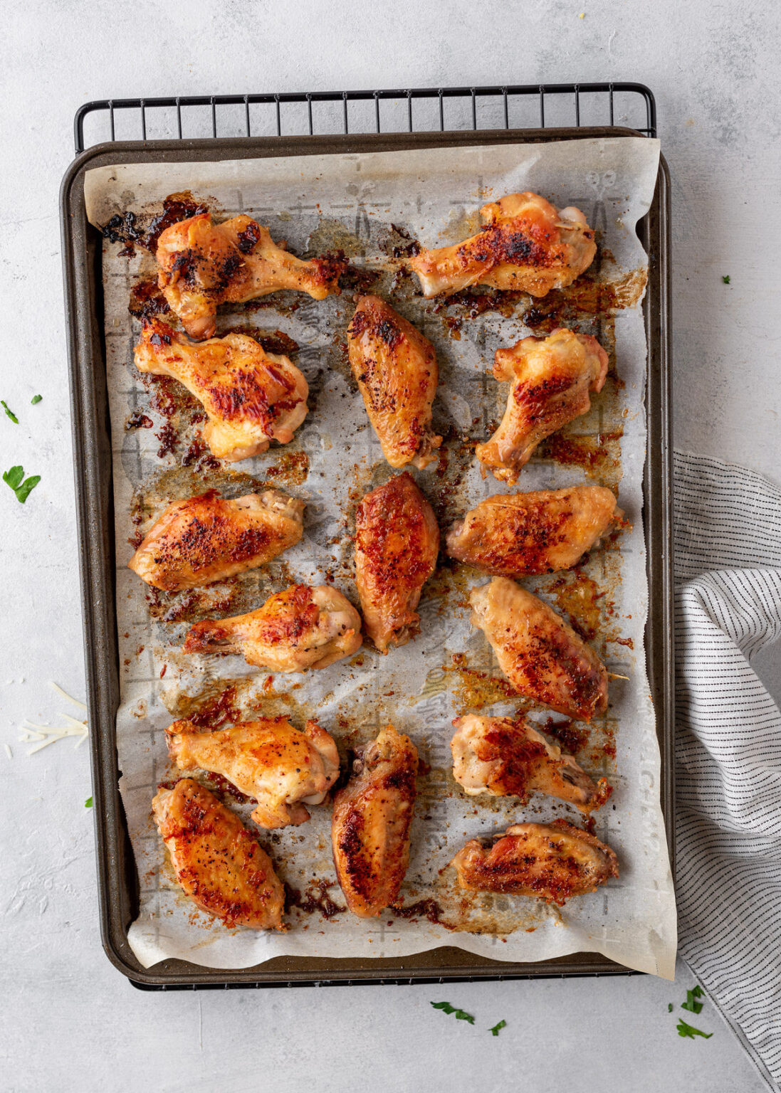 Garlic Parmesan Chicken Wings | Gimme Delicious