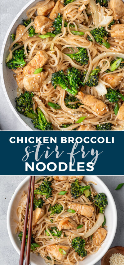 Chicken Broccoli Stir Fry Noodles | Gimme Delicious