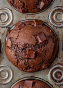 Double Chocolate Chip Muffins | Gimme Delicious