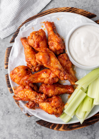 Crispy Baked Buffalo Chicken Wings | Gimme Delicious