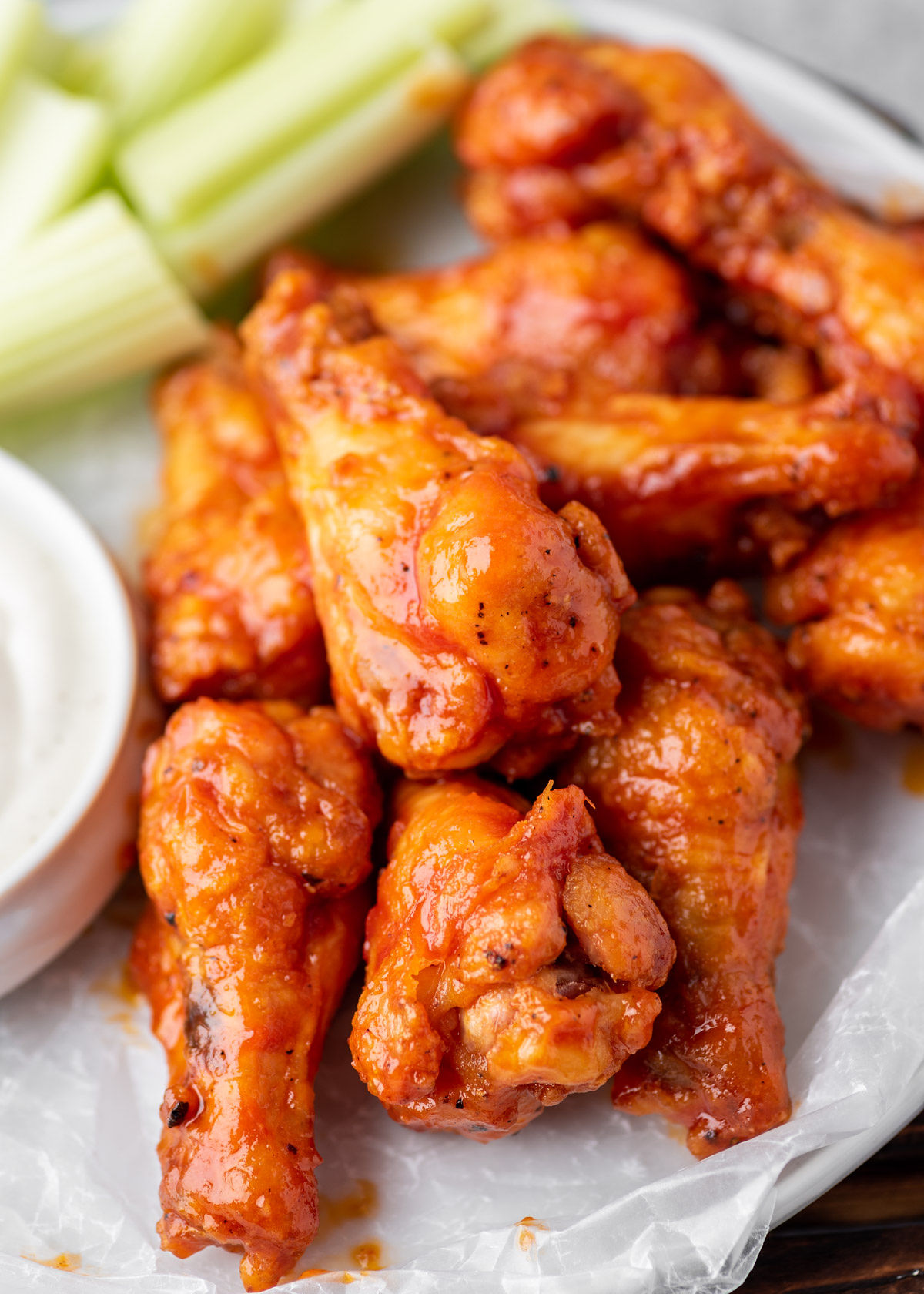 Crispy Baked Buffalo Chicken Wings