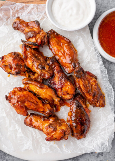 Hot & Spicy Baked Buffalo Chicken Wings | Gimme Delicious