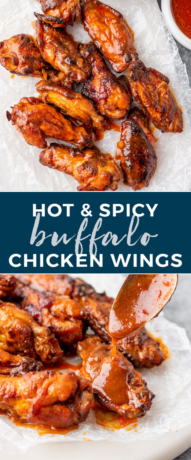 Hot & Spicy Baked Buffalo Chicken Wings | Gimme Delicious