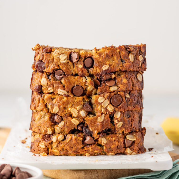 Healthy Oatmeal Banana Bread Gimme Delicious