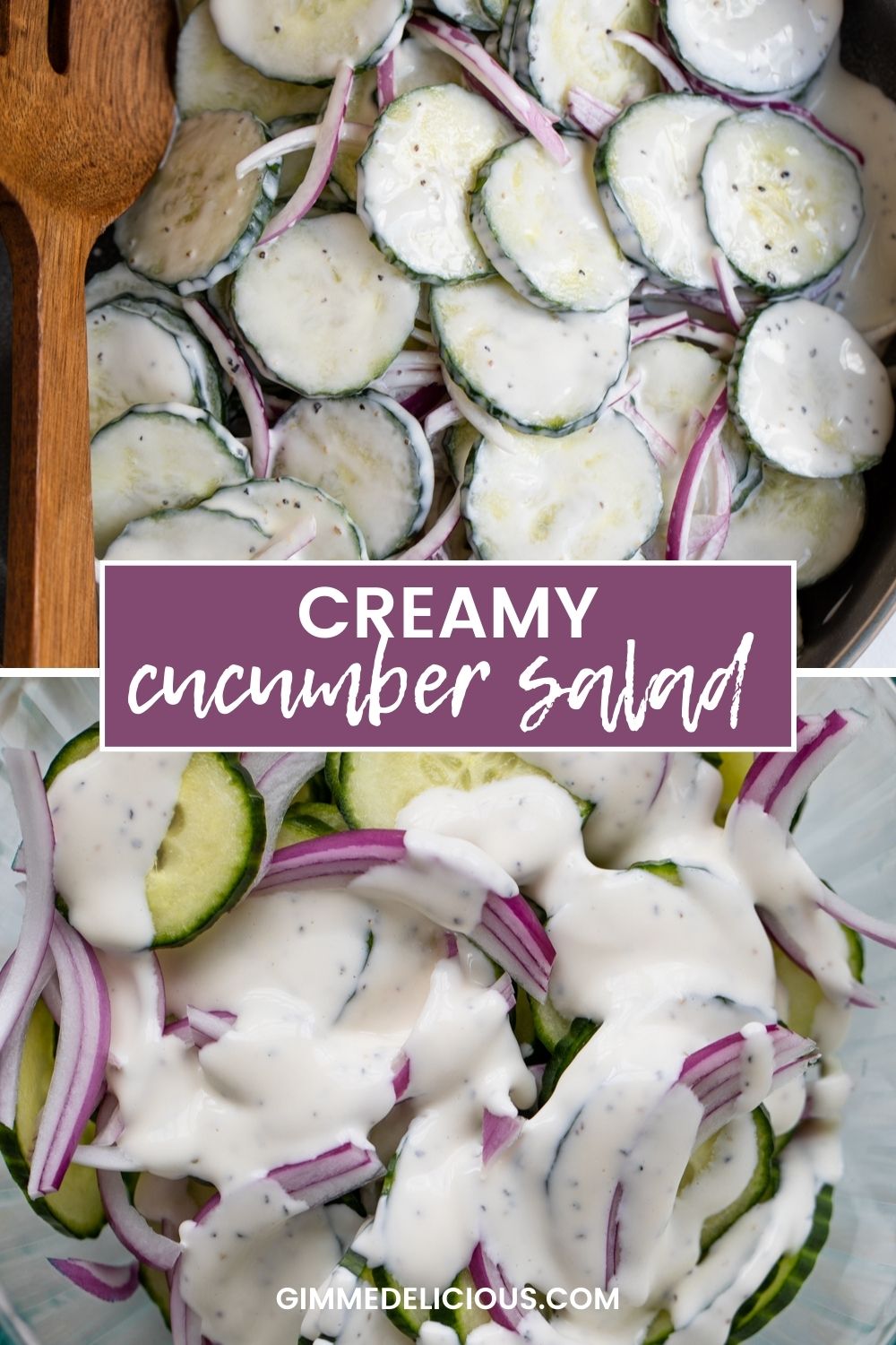 Creamy Cucumber Salad | Gimme Delicious