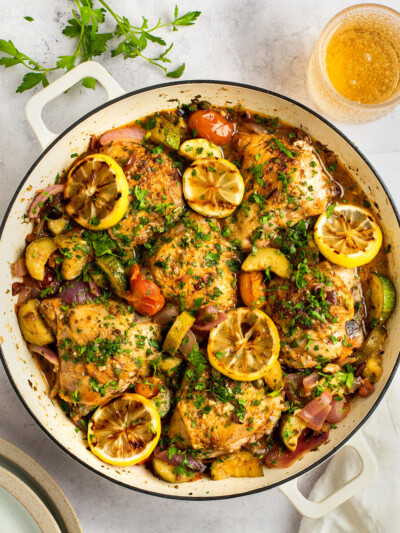 One Pan Mediterranean Chicken | Gimme Delicious