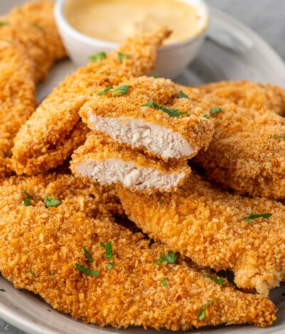 Crispy Oven Baked Chicken Tenders | Gimme Delicious