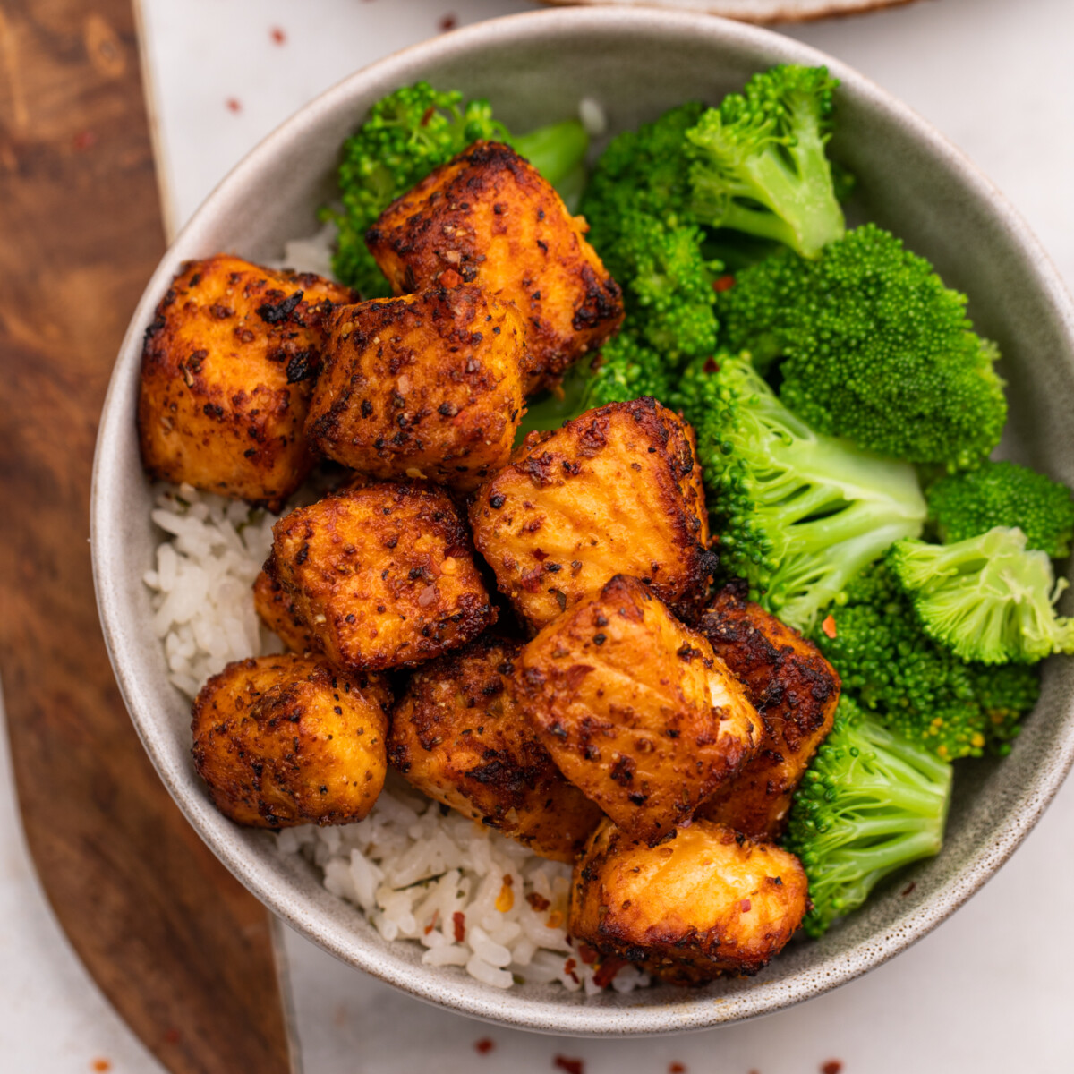 Air Fryer Salmon Bites | Gimme Delicious