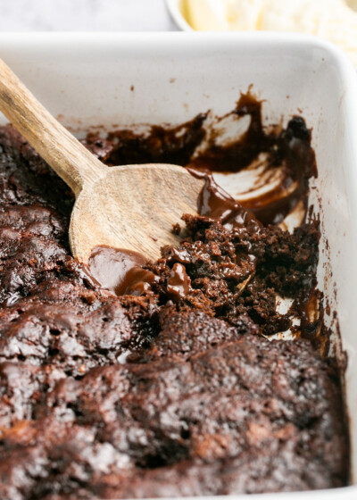 Hot Fudge Chocolate Pudding Cake | Gimme Delicious