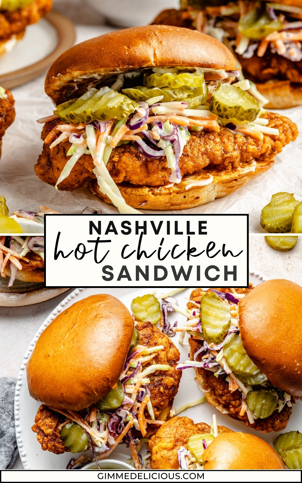 Nashville Hot Chicken Sandwiches | Gimme Delicious