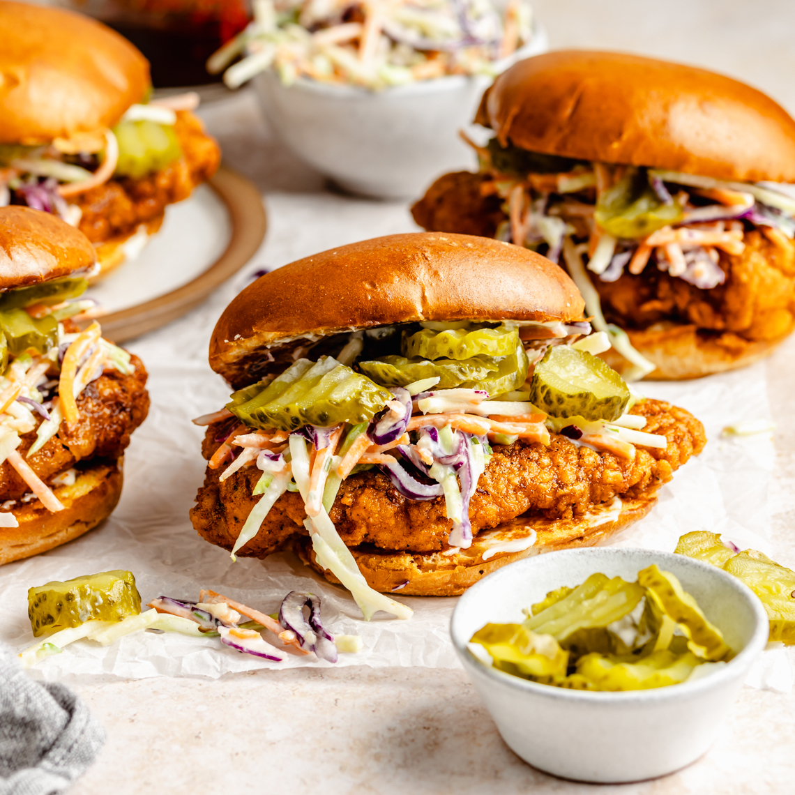 Nashville Hot Chicken Sandwiches | Gimme Delicious