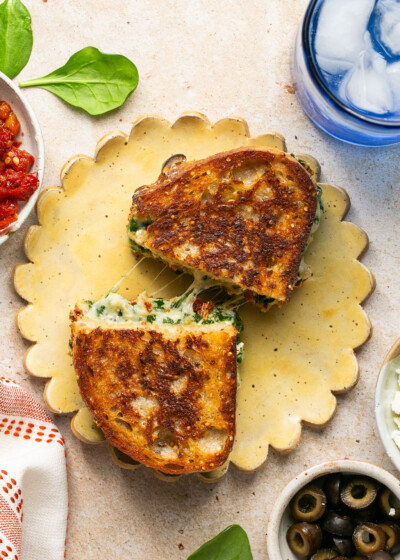 Mediterranean Grilled Cheese | Gimme Delicious