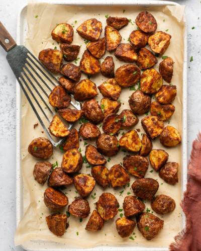 Roasted Baby Potatoes (Air Fryer or Oven) | Gimme Delicious