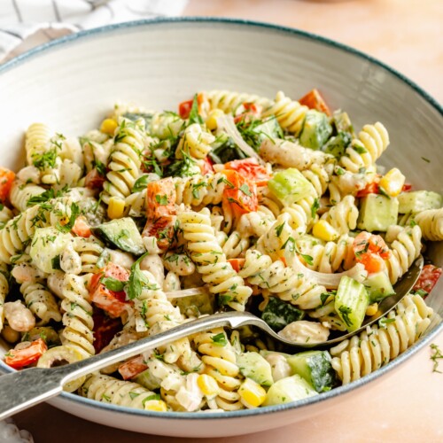 Creamy Pasta Salad | Gimme Delicious