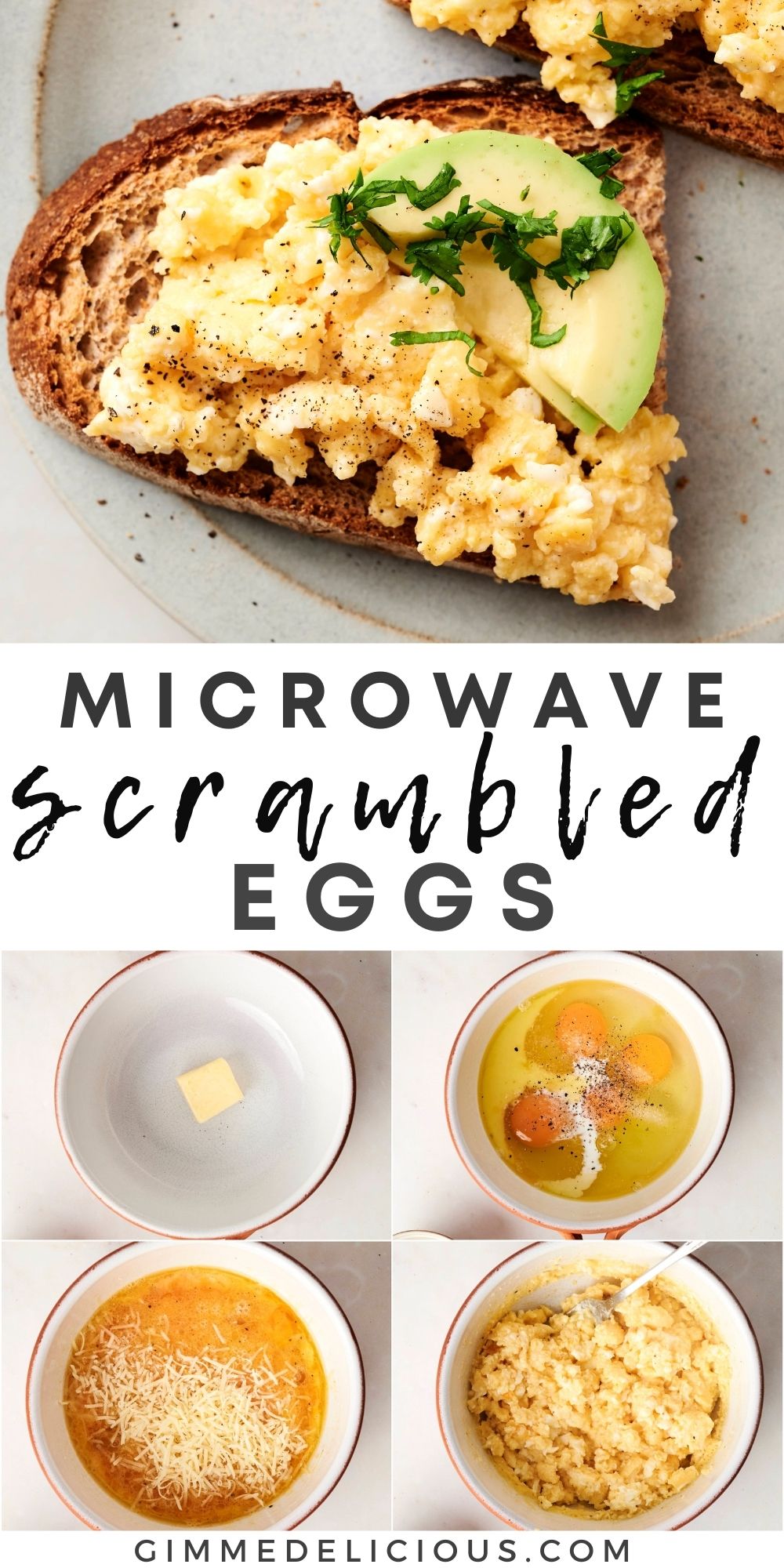 Microwave Scrambled Eggs Gimme Delicious