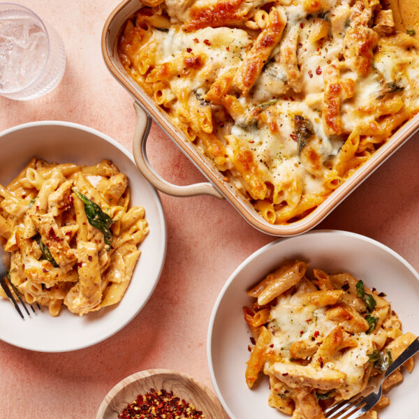 Creamy Chicken Pasta Bake | Gimme Delicious