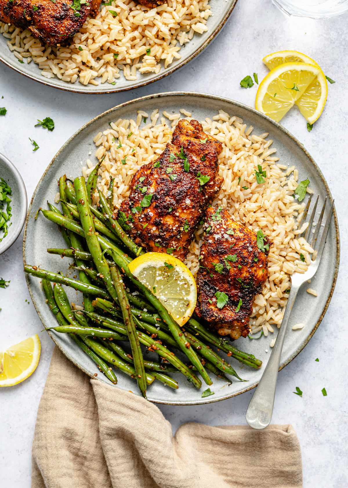 This image has an empty alt attribute; its file name is Skillet-Chicken-Green-Beans-7.jpg